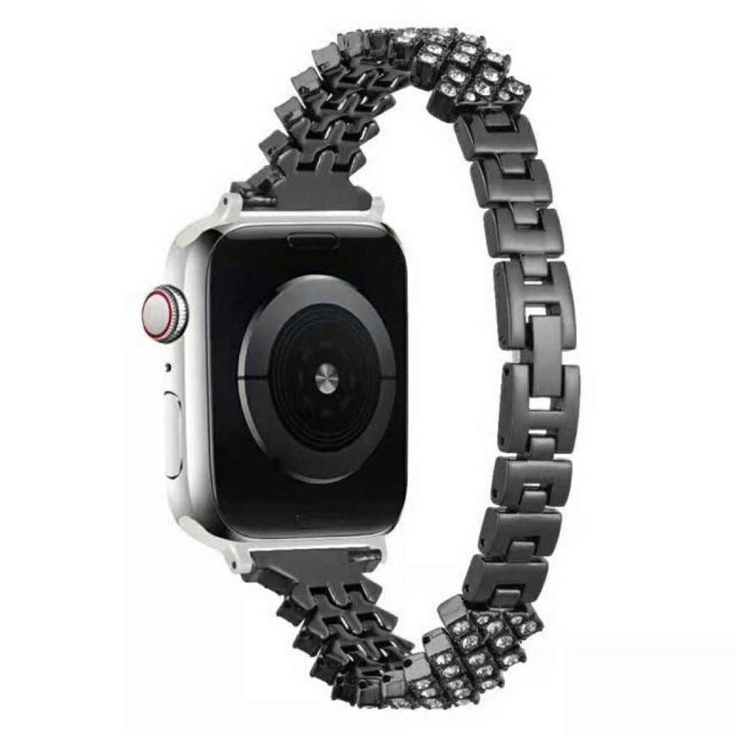 Rhinestone Aluminium Alloy Watch Band Metal Strap Bracelet for Apple Watch Series 9 8 7 41mm 6 5 4 SE (2023) SE(2022) SE 40mm 3 2 1 38mm Rhinestone Aluminium Alloy Watch Band Metal Strap Bracelet for Apple Watch Series 9 8 7 41mm 6 5 4 SE (2023) SE(2022) SE 40mm 3 2 1 38mm